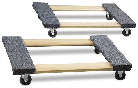 1000 lbs. Capacity 18 in. x 30 in. Hardwood Movers Dolly (2-Pack)